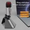 Microfone condensador profissional - com saída para fone de ouvido - USB
