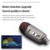 Microfone condensador profissional - com saída para fone de ouvido - USB