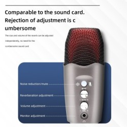 Professional condenser microphone - with headphone output - USBMicrophones
