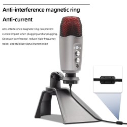 Professional condenser microphone - with headphone output - USBMicrophones