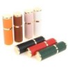Frasco de perfume de couro - recipiente de metal vazio - 5ml