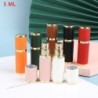 Frasco de perfume de couro - recipiente de metal vazio - 5ml