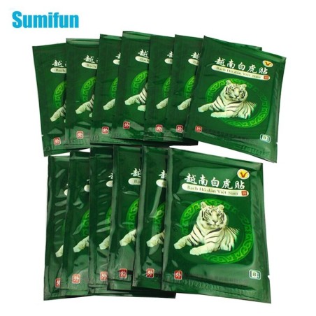 Bálsamo de tigre branco - manchas de alívio da dor - músculos / ombros / pescoço - 16 peças