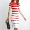 Vintage knitted striped dressDresses