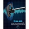 Fones de ouvido Bluetooth - Fone de ouvido sem fio HD - com microfone duplo CVC8.0 - redução de ruído