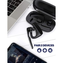 Fones de ouvido Bluetooth - Fone de ouvido sem fio HD - com microfone duplo CVC8.0 - redução de ruído