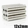 N35 - ímã de neodímio - disco redondo forte - 12mm * 2mm