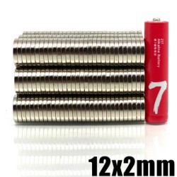 N35 - ímã de neodímio - disco redondo forte - 12mm * 2mm