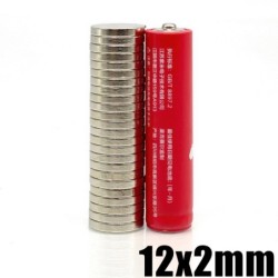 N35 - ímã de neodímio - disco redondo forte - 12mm * 2mm