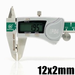 N35 - ímã de neodímio - disco redondo forte - 12mm * 2mm