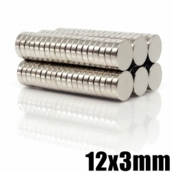 N35 - ímã de neodímio - disco redondo forte - 12mm * 3mm