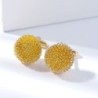 Abotoaduras elegantes - bomba de flor redonda