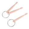 Mini wooden drum sticks - keychainKeyrings