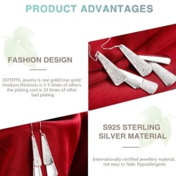 Elegant silver earrings - frosted tree leavesEarrings