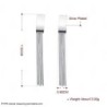 Silver long earrings - multi layered tasselsEarrings