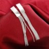 Silver long earrings - multi layered tasselsEarrings