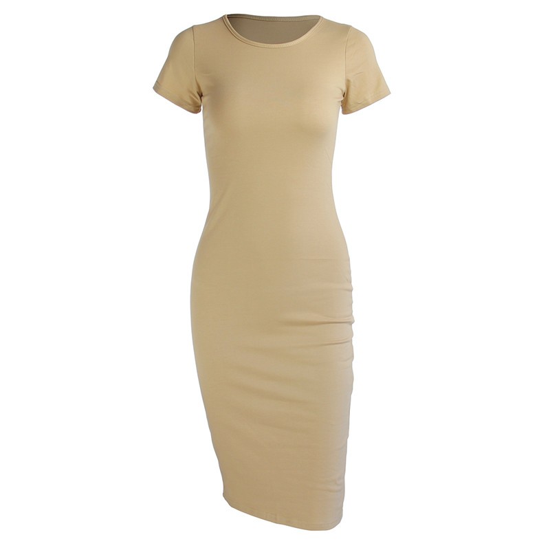 Vestido midi clássico de malha