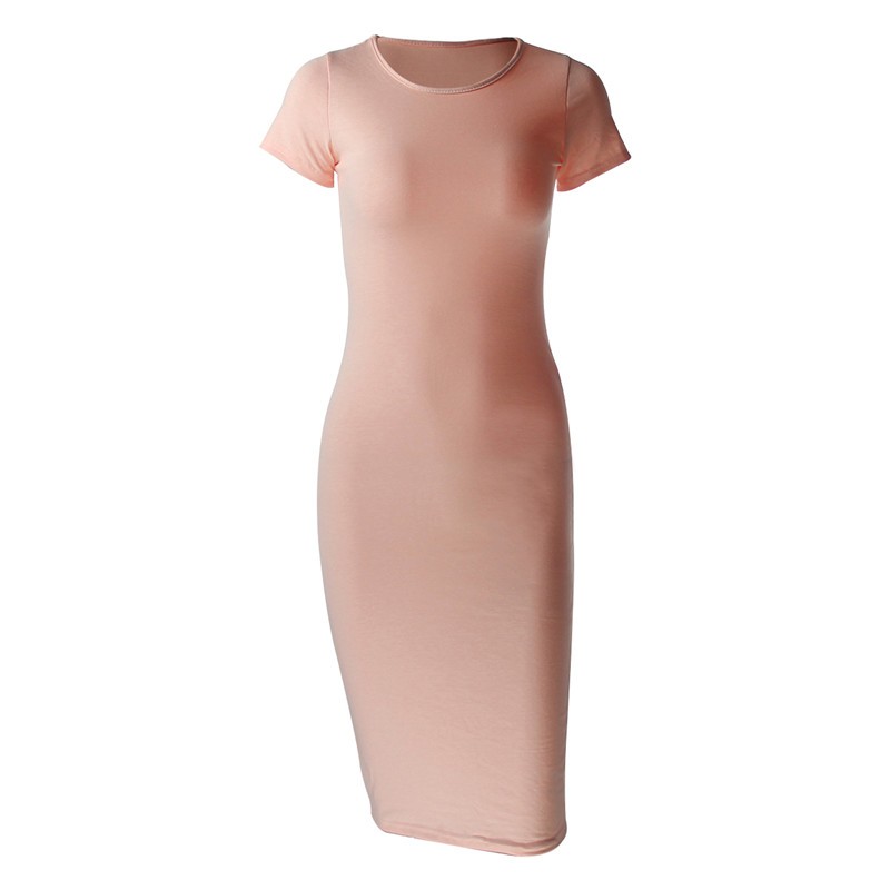 Vestido midi clássico de malha