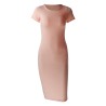 Vestido midi clássico de malha