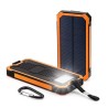 Banco de energia solar - carregador de bateria - USB duplo - à prova d'água - 20000mAh