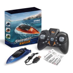 Mini RC boat - with remote control - electric toyBoats
