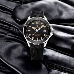 PAGANI DESIGN - relógio automático fashion - pulseira de nylon - preto