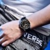 PAGANI DESIGN - relógio automático fashion - pulseira de nylon - preto