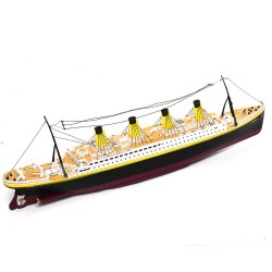 NQD 757 1/325 2.4G 80cm - Titanic RC boat - navio elétrico com luz - brinquedo RTR