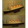 NQD 757 1/325 2.4G 80cm - Titanic RC boat - navio elétrico com luz - brinquedo RTR