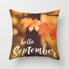 Fronha decorativa - estampa de folhas de bordo - 40 cm * 40 cm
