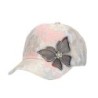 Boné de beisebol de verão - renda florida / borboleta