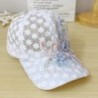 Boné de beisebol de renda fina - flores / folhas bordadas