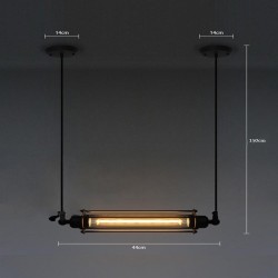 Estilo industrial - luminária de teto vintage de ferro
