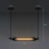 Estilo industrial - luminária de teto vintage de ferro