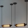 Estilo industrial - luminária de teto vintage de ferro
