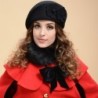 Boina de lã elegante - com flor
