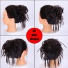 Coque falso - scrunchie elástico com cabelo sintético - peruca