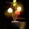 Luz noturna LED - plugue na parede - cogumelos coloridos / flor de lótus