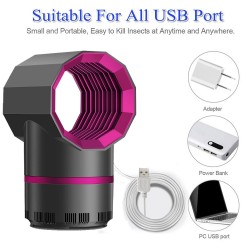 Assassino elétrico de mosquitos - toque inteligente - lâmpada UV / ventilador - USB