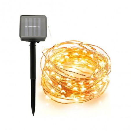 Solar - fio de LED - luzes de fada - à prova d'água - decoração de Natal ao ar livre - 10m - 20m