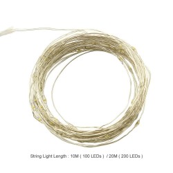 Solar - LED string - fairy lights - waterproof - outdoor Christmas decoration - 10m - 20mLED strips
