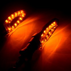 Motorcycle LED turn signal indicators - waterproof - 2 piecesTurning lights