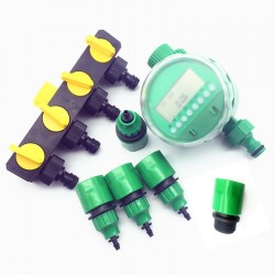 Sistema de irrigação de jardim - com temporizador - divisor de mangueira - conector - conjunto de 7 peças