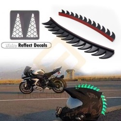 Decoração de capacete de motocicleta - pontas reflexivas