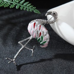 broche de guindaste de cristal