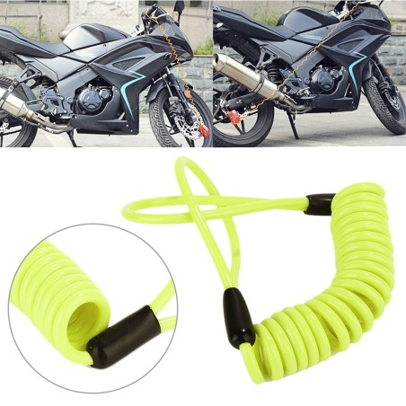 Bloqueio de disco para motocicleta - cabo antifurto