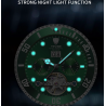 TEVISE - elegant automatic watch - stainless steel - waterproof - silver / greenWatches