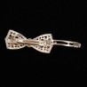 Crystal bowknot with pearls - hair clipHair clips
