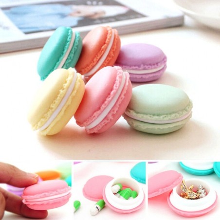 Organizador de joias - caixa de armazenamento - forma de mini macarons