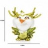 Corujinha sorridente - broche de cristal